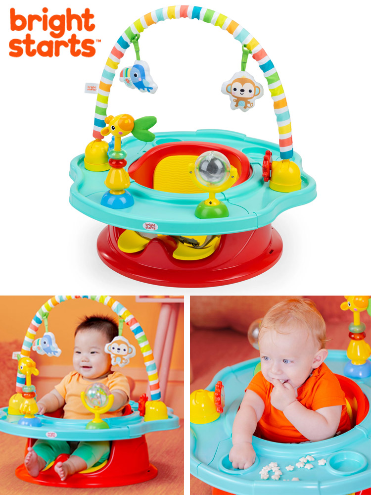 the bright starts superseat activity center in three configurations