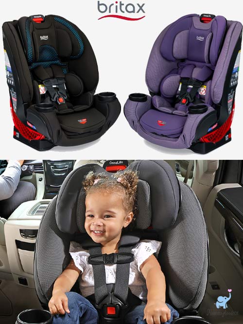 Britax One4Life Convertible Car Seat toddler girl sitting in a britax one4life convertible car seat