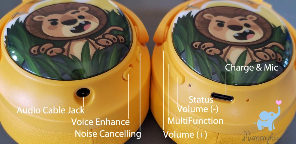 buddyphones cosmos+ cosmos plus buttons ports