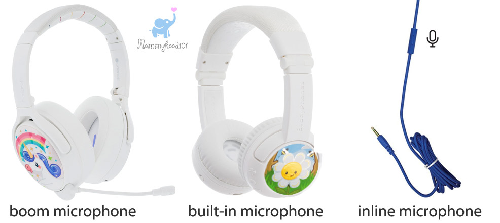 buddyphones microphone styles