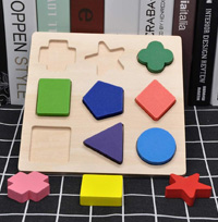 Wooden Shape Puzzle gybber mumu wooden puzzle