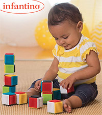 The Infantino Sensory Blocks infantino spiky building blocks