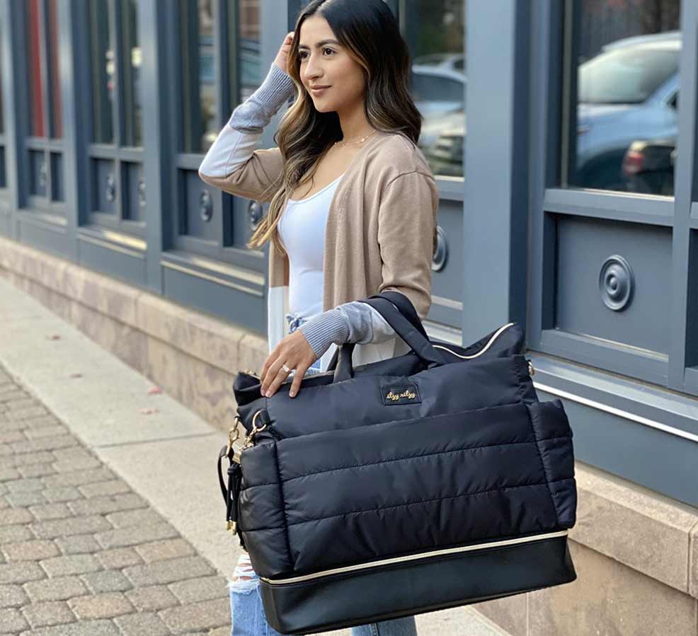 the size of the itzy ritzy dream weekender travel bag