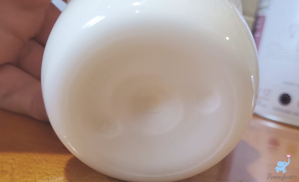 kendamil infant formula prepared bottle clumping on bottom