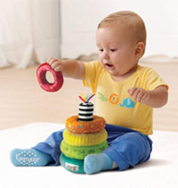lamaze rainbow stacking rings