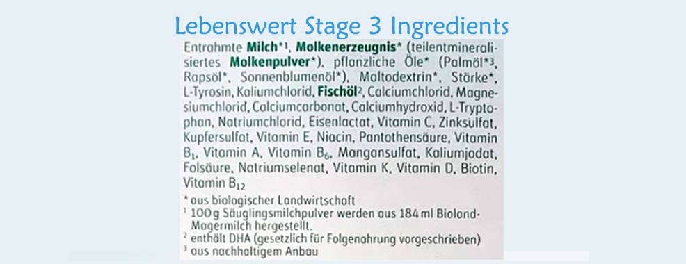 lebenswert stage 3 formula ingredients