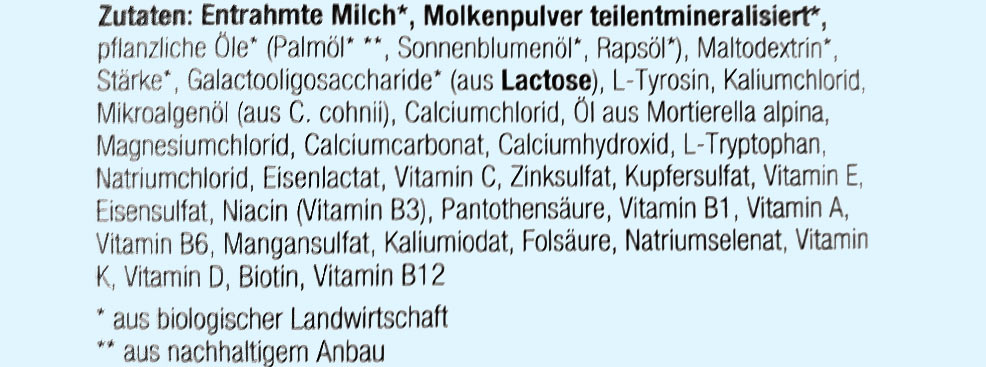 lowenzahn stage 3 formula ingredients