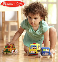 The Melissa & Doug Soft Vehicles melissa and doug pull-back soft vehicles