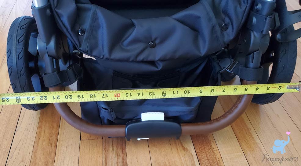 mockingbird 2.0 stroller folded dimensions