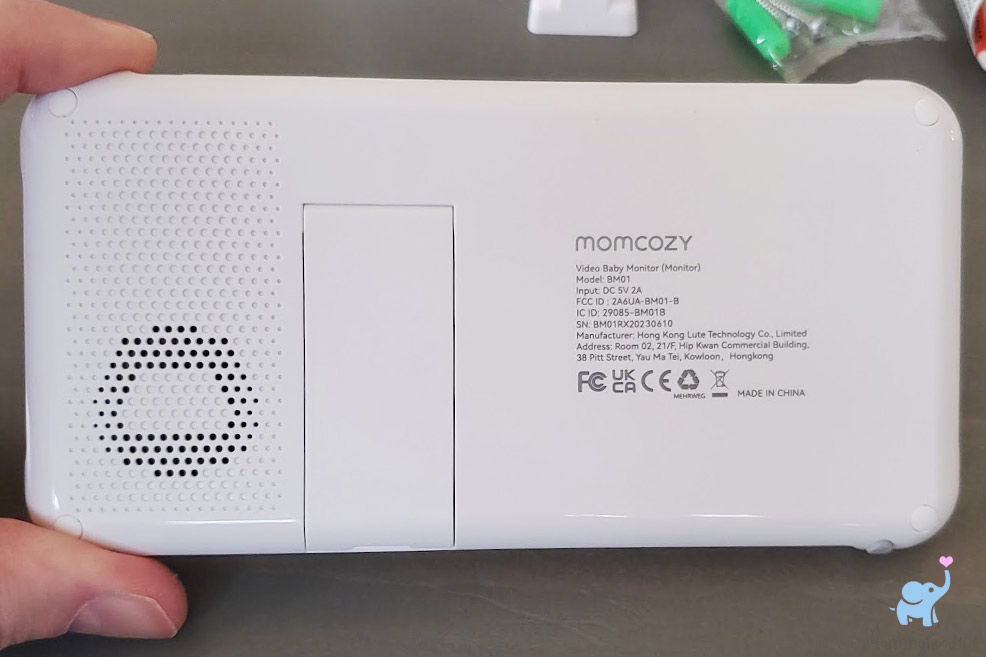 momcozy baby monitor speaker and kickstand