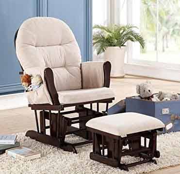 the naomi home brisbane glider with toys in a nursery