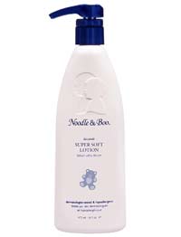 bottle of noodle and boo baby lotion