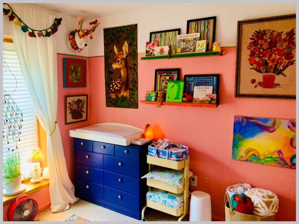 image 2/2. retro nursery theme