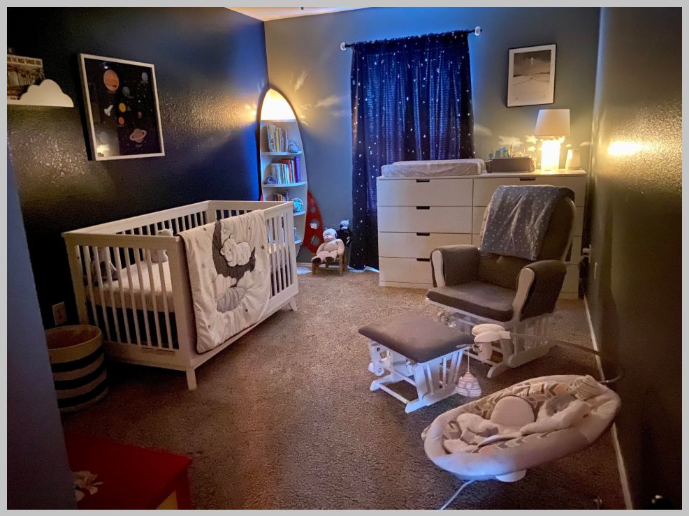 image 1/1. space nursery theme