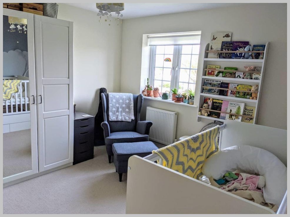 image 2/2. space nursery theme