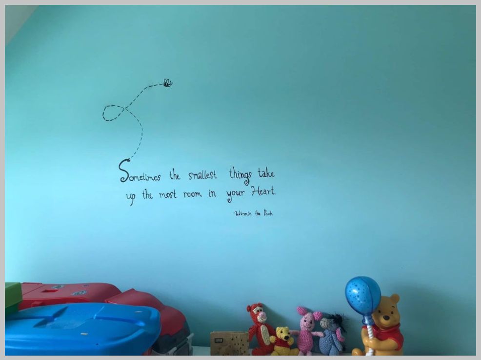 image 2/2. winnie the pooh theme nursery