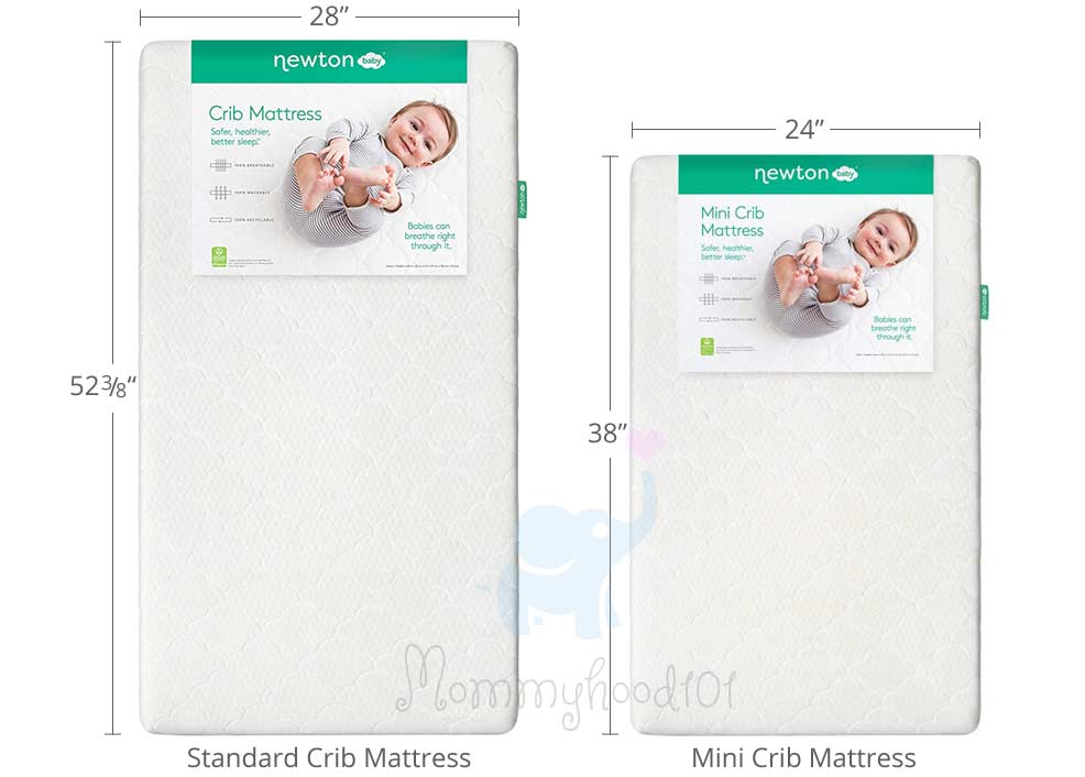mini crib mattress and standard crib mattress dimensions sizes