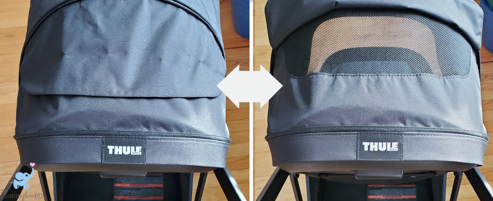 the thule shine peek a boo window open and closed