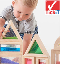 The Bubbly Building Blocks tickit kids sensory water bubbles building blocks