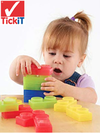The Silishapes Soft Bricks tickit kids silishapes soft bricks