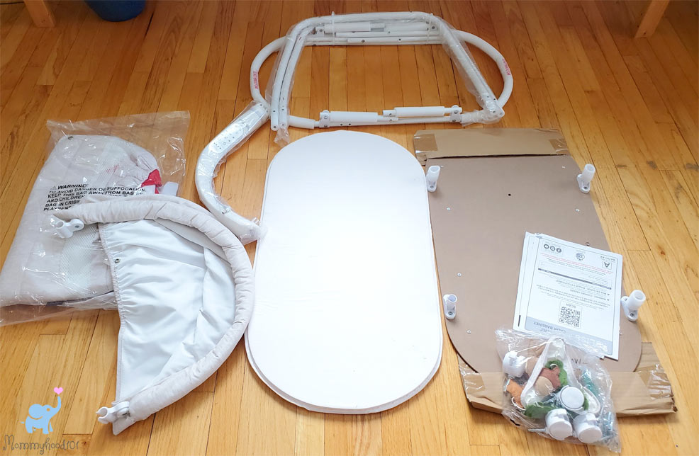 unboxing the sweetli calm bassinet